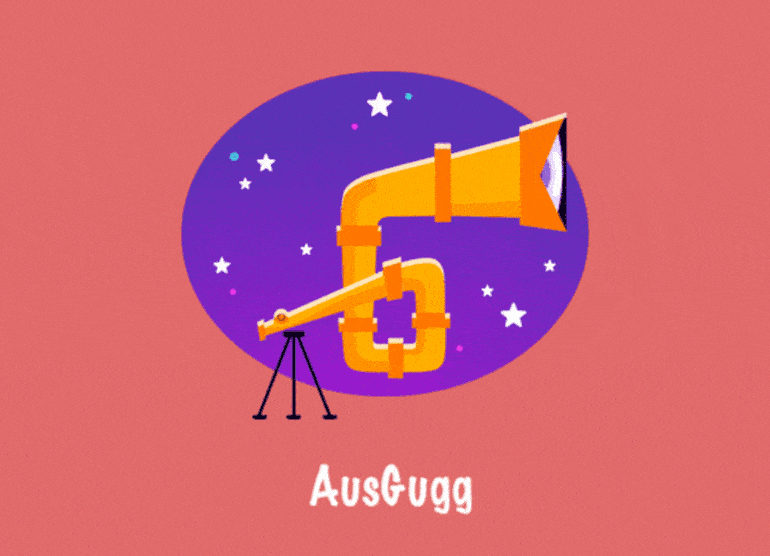 Sich ausklappendes Fernrohr