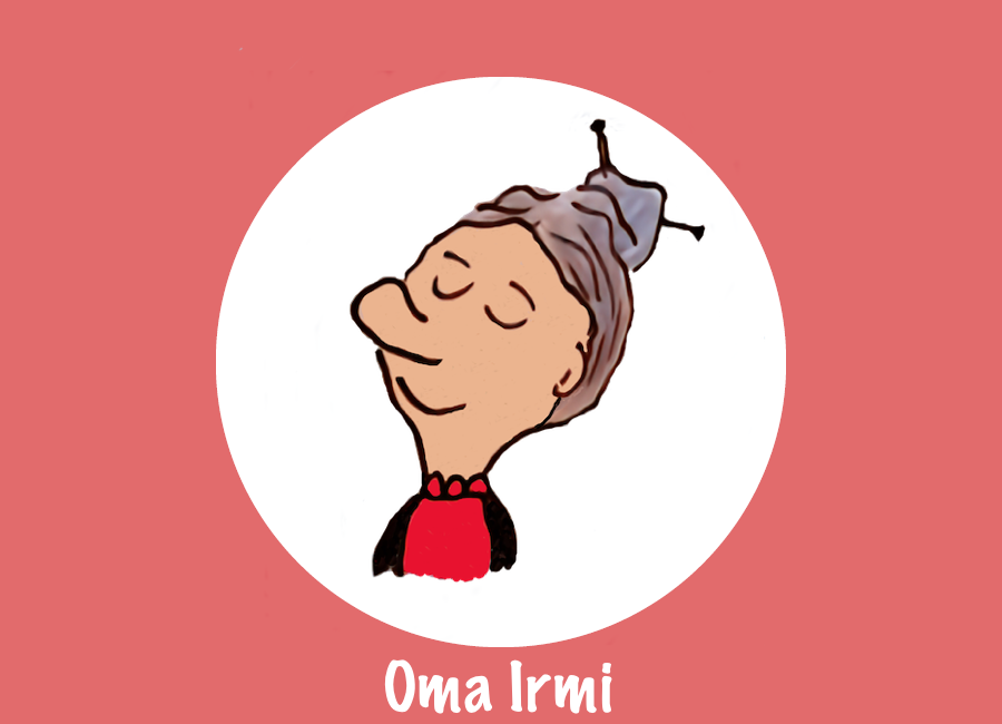 Oma Irmi lächenld